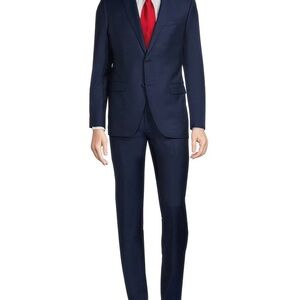 John Varvados men’s suit 40R/33 navy blue